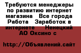 Требуются менеджеры по развитию интернет-магазина - Все города Работа » Заработок в интернете   . Ненецкий АО,Оксино с.